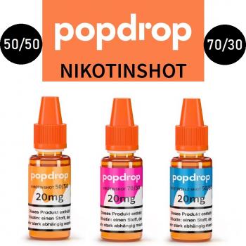 Nikotin Shots 10ml mit 20mg Nikotin | VG/PG 50/50 70/30 Shot Base für E Liquid